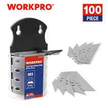 다기능 휴대 WORKPRO-만능 칼날 나이프 SK5 강철 100 팩용 오리지널 블레이드 헤비 듀티, 단일옵션