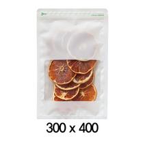 팩플러스 화이트창봉투(지퍼형/PP) 300x400 100매 / 화이트지퍼백 / 화이트포장 / 포장지퍼백 / 포장봉투