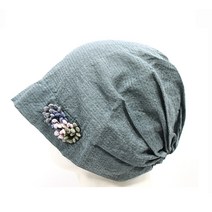 [서울양품점] 국내생산 여성 무지 방울꽃 비니 면두건[HC20701]사계절용비니 패션용 보온용 환우용