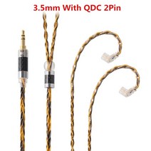 NICEHCK 8 코어 실버 도금 2.5/3.5/4.4mm 밸런스드 케이블 0.75 2pin/mmcx 커넥터 Hifi 업그레이드 DB3 TFZ, 07 3.5 with qdc 2pin