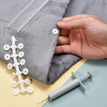 이불 침대시트 커버 고정 푸시세트 패드 핀 밴드 밀림푸셔세트 클립 집게 솜, No01.이불침대시트고정푸쉬세트그레이