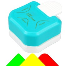 LOONENG 3방향 코너 라운더 펀치 4mm 7mm 10mm 3 in 1 코너 커터 종이 공예 라미네이터 카드스톡 DIY 프로젝트 포토카드 카드 제작 및 스크랩북, Green