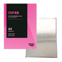 (SM)오피스존 OHP필름 A4 100mic 10장 낱장 벌크, 상세페이지 참조