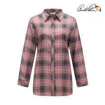 아놀드파마 아놀드파마 여성 타탄 체크 카라 셔츠 블라우스 ALF0WS53_PI
