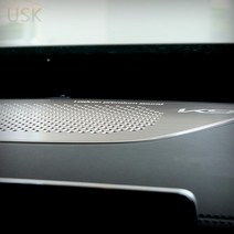 가오 더뉴K9 대쉬보드스피커 커버 몰딩 액세서리 레터링 포인트 튜닝 DIY 가니쉬 용품, 실버_대쉬보드스피커