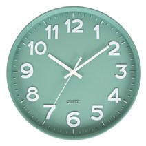 지오샵 아날로그 인테리어 벽걸이 무소음 벽시계 GW012-MT (+AA건전지), 민트