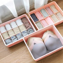 CAILOOM 정리수납 플라스틱바구니 서랍정리 칸칸 속옷 양말 수납함 칸막이정리함 보관함, 1칸