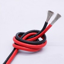 우리파파 실리콘전선 실리콘케이블 2 4 6 8 10 12 14 16 17 18 20 22 AWG, 레드1M, 6AWG, 1개