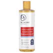 Dr. Jacobs Naturals Dr. Jacobs Naturals 퓨어 카스티야 습진 및 건선 완화 바디 워시 향료 무함유 473ml(16oz), 5개