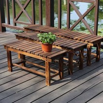 야외벤치 정원벤치 평벤치 야외용 공원 벤치 테라스, 90cm