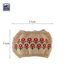 티코지 티팟 뜨개 차 주전자 커버 타올 런던 도자기 스웨터 수제 울 니트 아늑한 케이스 창의성, 노란 꽃