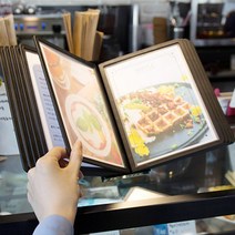 중국집메뉴판 하드커버 레스토랑메뉴소개꽂이 책자