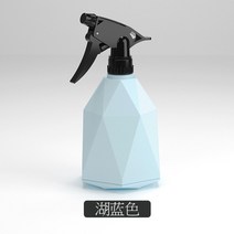 전동 분무기 고압 분사기 압축 충전 600ml 기하학적 디자인 빈 스프레이 병 플라스틱 살롱 식물 에 대한 꽃 물 스프레이 급수 캔디 컬러 핫, 푸른
