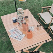 접이식 캠핑 미니 경량 폴더블쉘프 브로몰딩 아베나키 캠핑용 우드 롤 테이블