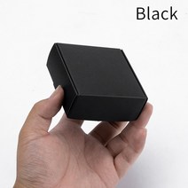 선물상자 리본 포장박스 블랙 판지 비누 맞춤형 크기 로고 인쇄 지원, 2.Black - 10pcs-6.5x6.5x3cm