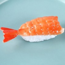 한봄찬 크리에이티브 스시모양 냉장고 자석 2개, 새우초밥2개