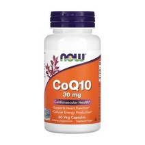 나우 CoQ10 코큐텐 30mg 60정 코엔자임 미토콘드리아 NOW 신선한 제품만 배송