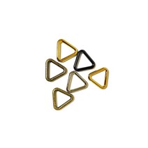 지엔에스 15mm 3T 삼각링 연결고리 금속장식 가방 슈즈 패션 악세사리 부자재, 엔틱
