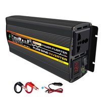 순수정현파인버터 차량용 태양광 인버터 시거잭 3000W 순수 사인파 전원 인버터 DC 12V 60V ~ AC 110V 22, 05 24V to 110V