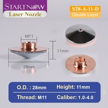 용접 용품 Startnow-레이저 커팅 노즐 싱글 더블 레이어 Precitec WSX raytools용 CNC 섬유 레이저 헤드, 03 S28-A-11-D_17 기타
