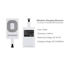 고속 충전기 무선 Qi 무선 충전기 송신기 패치 수신기 어댑터 패드 삼성 iPhone7 6 6s 5 5s Xiaomi Huawei, 01 For iphone, 1개