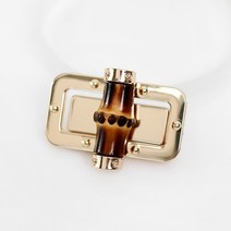 털실나라 태닝 대나무 사각 가방잠금, 대