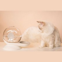 고양이 반자동 대용량 정수기 식수대 캣 음수기 반려묘 탈수방지 길고양이 급수대 펫, 1개
