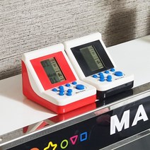 디지털 레트로 휴대용 오락실 게임기 테트리스 퍼즐, 블랙