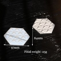 실리콘몰드 수제 석고 시멘트 금형미니 육각 실리콘 벽돌 금형 콘크리트 벽 타일 석고 코스터 시멘트, 02 02