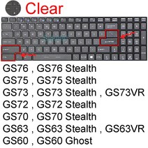 MSI GL75 레오파드 GL65 펄스 GL66 GL76 GL73 GL72 GL63 GL62 실리콘 노트북 프로텍터 스킨 케이스 액세서리 키보드 커버, [05] Black