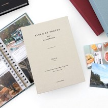 아이코닉 포토인 3X5 포켓식 사진앨범 아기 성장 가족, 인디블루, 본상품색상및수량선택