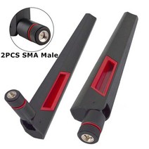 아수스 AC88U AC87U RP SMA 남성 범용 안테나 증폭기 WLAN 와이파이 ANTENNE 부스터에 대 한 2PCS 2.4G 5.8G 듀얼 밴드 라우터 안테나, 03 2pc SMA Male