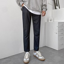 제타22 남성용 심플 기본 레귤러 일자 데님 팬츠 바지 청바지 [1505]