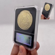 기념주화 비트코인선물 모형소품36 타입 도지 코인/비트코인/ETH/라이트코인/대시/리플/모네로/EOS 메탈 물, 11 D6-1