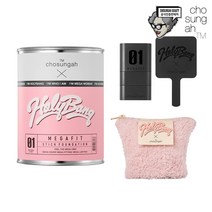 [조성아TM][홀리뱅 에디션] 메가핏 스틱 파운데이션 SPF50+ PA++++ 16g 세미매트, 01호 내추럴 아이보리