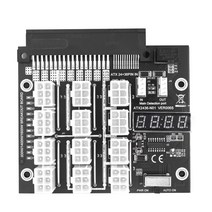 12x6 핀 전원 공급 장치 모듈 HP 서버 2200W 6Pin LED 멀티 PSU 볼트 Diaplsy ATX2436-N01, 01 Black