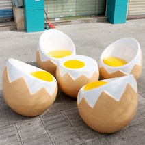 애그체어 계란의자 달팽이의자 컨셉트 크리에이티브 글라스 스틸 달걀 의자, 01 외 의자