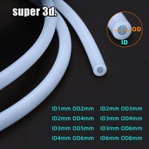 3D프린터 부품 소모품 1m 보우 덴서 J 헤드 용 PTFE 튜브 파이프 Hotend, 단일, 1개, ID3mm OD5mm