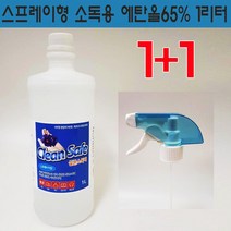 클린세이프 살균 소독제 소독용 알코올, 2개, 1L