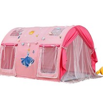 벙커침대텐트 이케아쿠라 겨울왕국 돔텐트 동굴텐트, D 섹션 파우더 블루 스노우 화이트