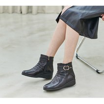 ba 517 여성 가죽 앵클 부츠
