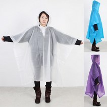 성인 우비 레인코트 EVA 판쵸 남자 여자 우의 동남아 유럽 여행 준비물, 핑크