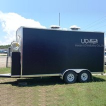 사각형 사용자 정의 모바일 주방 식품 트럭 와플 아이스크림 카트 패스트 푸드 트레일러 커피, 3.5M+EU