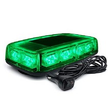 Xprite 12 quot 녹색 LED 옥상 미니 스트로브 라이트 바 마그네틱 마운트 비상 안전 경고 주의 건설 차량용 깜박이는 비콘 조명 제설 트럭 우편 자동차