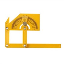 디지털 전자각도기 슬라이딩 정밀 각도기 및 각도 측정기 0 180 도 목공 측정 도구 정, 1.Yellow