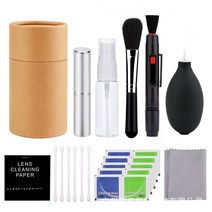 DSLR 렌즈에 대 한 19pcs 카메라 클리너 키트 디지털 청소 브러시 공기 송풍기 소니 전화 PC 깨끗 천을 닦, 검은색
