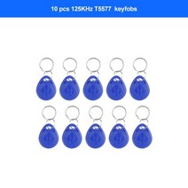 전자키 복사 RFID 휴대용 카드복사기 집 호텔 캐비닛 현관 카드 nfc card 쓰기, 10pcs t5577 열쇠 고리