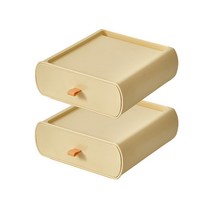 버터 미니서랍 책상정리함, 2개, 옐로우+옐로우