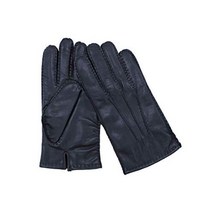 [크로다] 바느질 가죽 장갑 가죽 양가죽 선물 남성 KURODA 큰 사이즈 (네이비)
