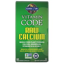 Garden of Life 비타민코드 RAW Calcium 칼슘60정 1팩